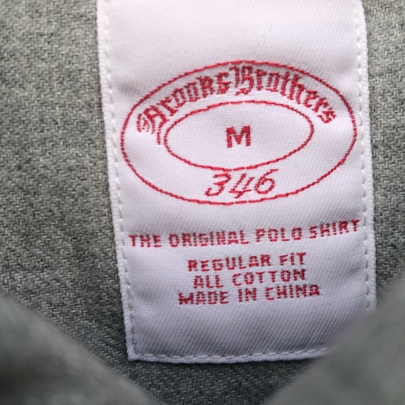 Brooks Brothers Grey Flannel Shirt - Picture 4 of 6